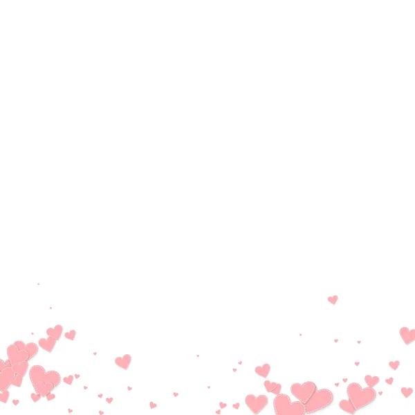 Coeur Rose Adore Les Confettis Valentine Day Gradient Fond Impeccable — Image vectorielle