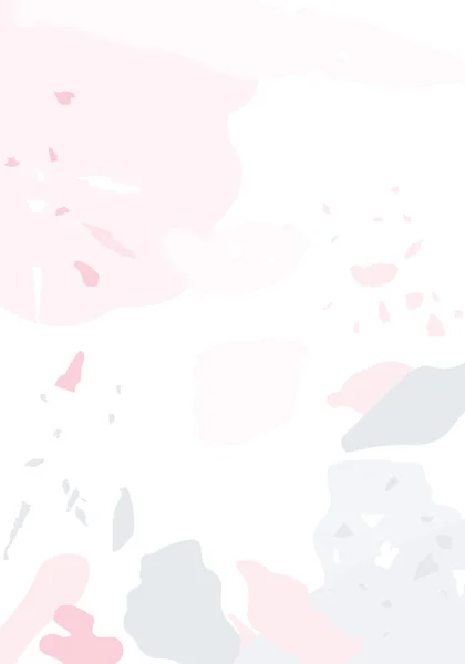 Сучасний Абстрактний Шаблон Терраццо Рожева Сіра Текстура Класичного Італійського Покриття — стоковий вектор