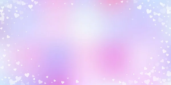 Cœur Blanc Adore Les Confettis Vignette Saint Valentin Fond Incroyable — Image vectorielle
