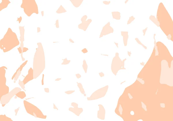 Сучасний Абстрактний Шаблон Терраццо Помаранчева Текстура Класичної Підлоги Венеціанський Терраццо — стоковий вектор