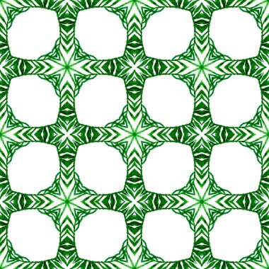 Organik fayans. Yeşil duygusal boho şık yaz tasarımı. Tekstil hazır değerli baskılar, mayo kumaş, duvar kağıdı, ambalaj. Moda organik yeşil kenar.