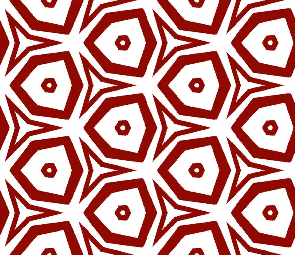 Ethnische Handbemalte Muster Maroon Symmetrischen Kaleidoskop Hintergrund Sommerkleid Ethnische Handbemalte — Stockfoto