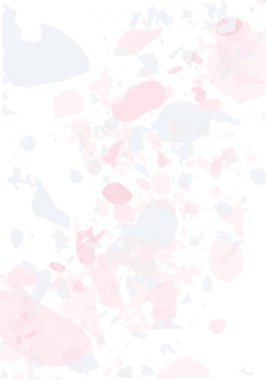 Terrazzo modern soyut şablon. Klasik İtalyan döşemesinin pembe ve mavi dokusu. Taşlardan, granitten, kuvarstan, mermerden, betondan yapılmış arka plan. Venedik terrazzo trend vektör arkaplanı