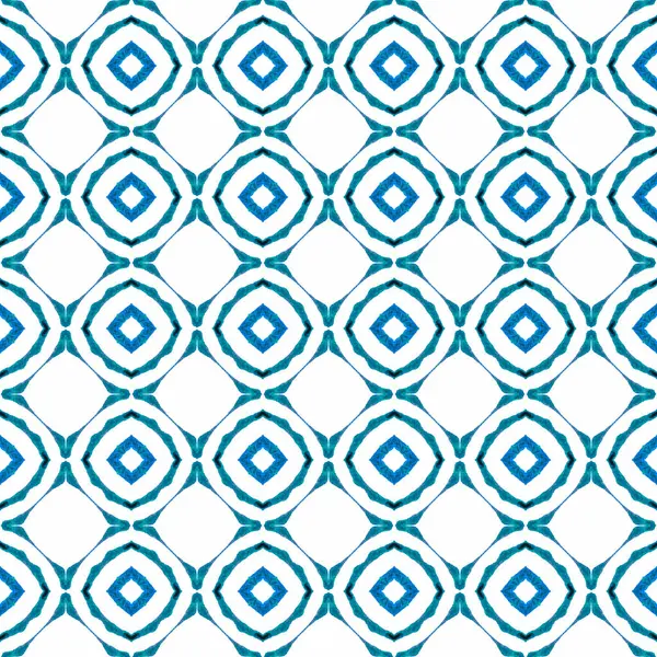 Handcrafted Blue And White Tile Pattern Intricate Watercolor Paint Ornament  With Elegant Mandala Texture Perfect For Fabrics Wallpapers Tableware And  Ceramic Tiles Background, Seamless Wallpaper, Wallpaper Pattern, Ikat  Background Image And Wallpaper
