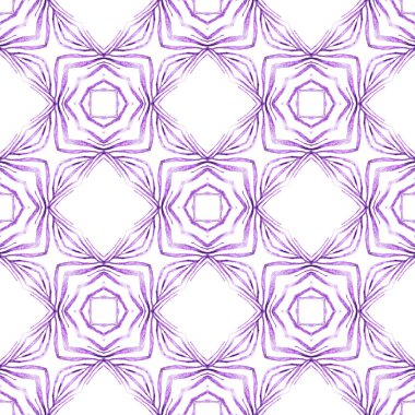 Tekstil hazır ilginç baskılar, mayo kumaş, duvar kağıdı, ambalaj. Mor cazip boho şık yaz tasarımı. Oryantal arabesk el çizimi sınır. Arabesk el çizimi tasarımı.