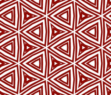 Döşemeli suluboya deseni. Kestane rengi simetrik kaleydoskop. Tekstil hazır canlı baskı, mayo kumaş, duvar kağıdı, ambalaj. Elle boyanmış suluboya pürüzsüz.