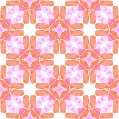 Çizgili el çizimi tasarımı. Turuncu kayda değer boho şık yaz tasarımı. Tekrar eden çizgili el çizgisi sınırı. Tekstil hazır sanatsal baskı, mayo kumaş, duvar kağıdı, ambalaj..