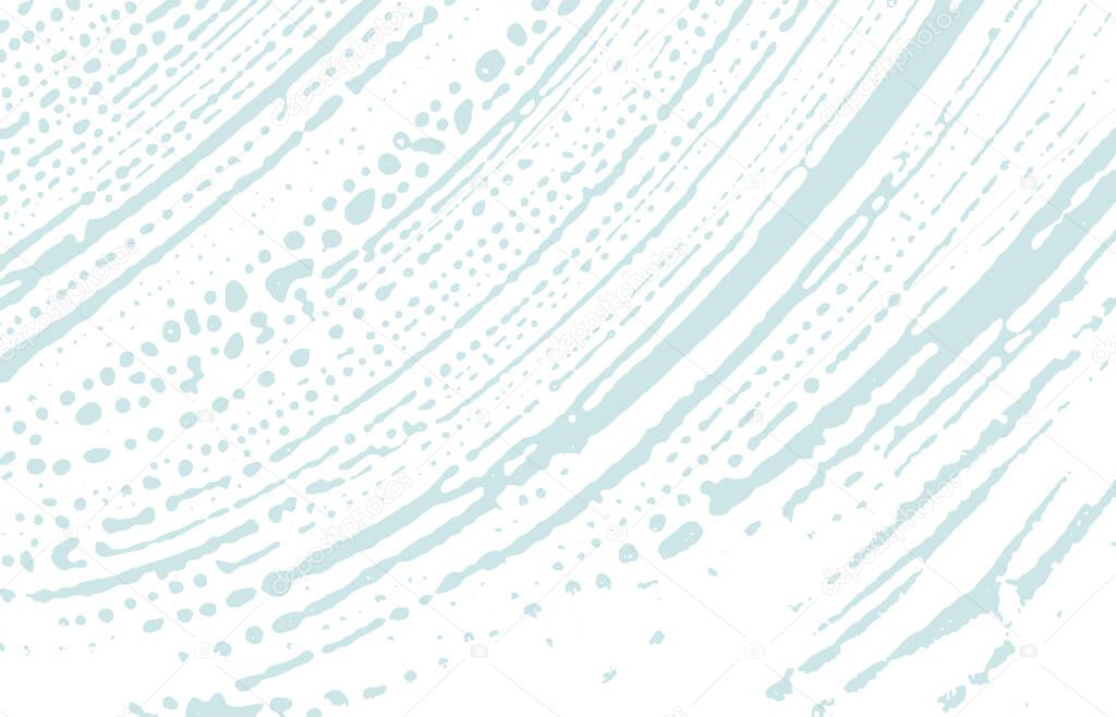 Grunge texture. Distress blue rough trace. Bewitching background. Noise dirty grunge texture. Optimal artistic surface. Vector illustration.