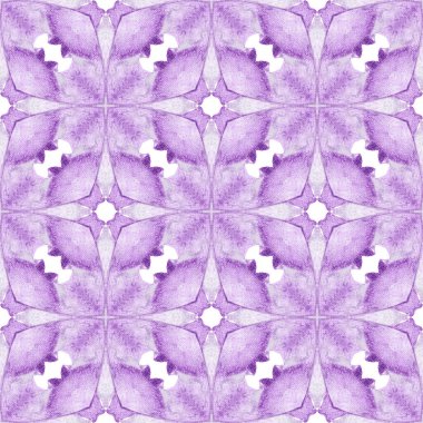 Egzotik, pürüzsüz desen. Mor güzel boho şık yaz tasarımı. Yaz, egzotik, pürüzsüz sınır. Tekstil hazır modern baskı, mayo kumaş, duvar kağıdı, ambalaj..