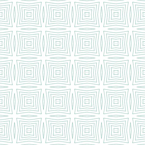 Medallion seamless pattern. Turquoise symmetrical kaleidoscope background. Textile ready nice print, swimwear fabric, wallpaper, wrapping. Watercolor medallion seamless tile.