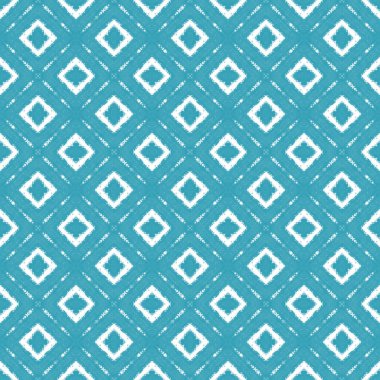 Egzotik, pürüzsüz desen. Turkuaz simetrik kaleydoskop arka planı. Tekstil hazır zarif baskı, mayo kumaş, duvar kağıdı, ambalaj. Yaz mayosu, egzotik, pürüzsüz tasarım..