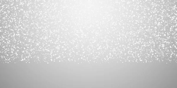 Pois Blancs Aléatoires Fond Noël Flocons Neige Volants Subtils Étoiles — Image vectorielle