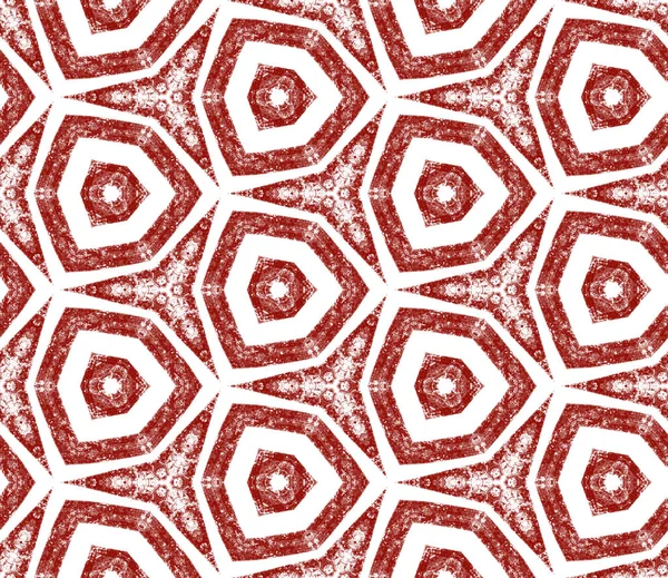 Arabesque Hand Drawn Pattern Wine Red Symmetrical Kaleidoscope Background Oriental — Stock Photo, Image