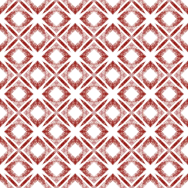 Striped hand drawn pattern. Wine red symmetrical kaleidoscope background. Textile ready original print, swimwear fabric, wallpaper, wrapping. Repeating striped hand drawn tile.