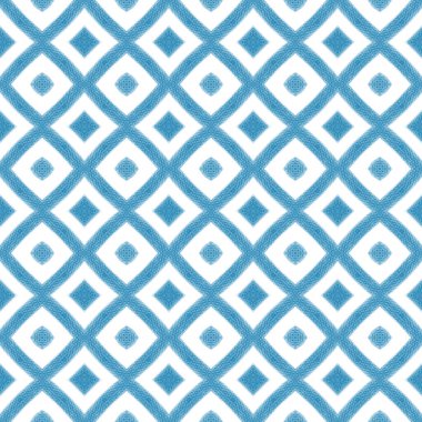 Tekrar eden mayo tasarımı. Mavi simetrik kaleydoskop. Tekstil hazır mükemmel baskı, mayo kumaş, duvar kağıdı, ambalaj. Yaz şapkası süsleme deseni.