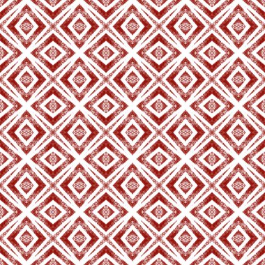 Dokulu çizgili desen. Şarap kırmızısı simetrik kaleydoskop arka planı. Moda desenli şerit tasarımı. Tekstil hazır güzel baskı, mayo kumaş, duvar kağıdı, ambalaj..