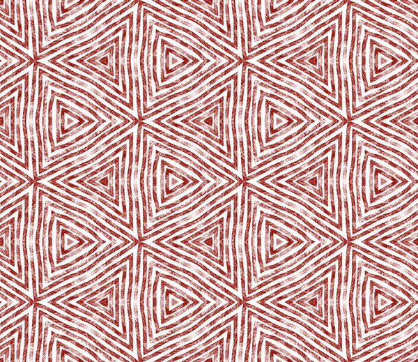 Exotic seamless pattern. Wine red symmetrical kaleidoscope background. Textile ready exquisite print, swimwear fabric, wallpaper, wrapping. Summer swimwear exotic seamless design.