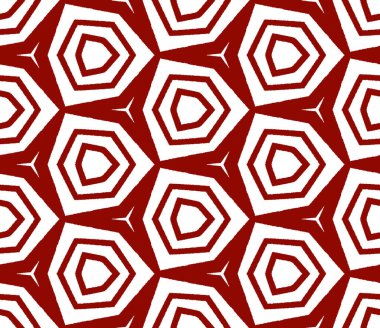 Egzotik, pürüzsüz desen. Kestane rengi simetrik kaleydoskop. Yaz mayosu, egzotik, pürüzsüz tasarım. Tekstil hazır şirin baskı, mayo kumaş, duvar kağıdı, ambalaj..