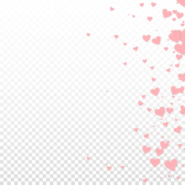 Pink Heart Love Confettis Valentine Day Gradient Appealing Background Falling — 图库矢量图片