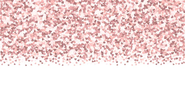 Конфетти Розовым Сердцем День Святого Валентина Градиентный Безупречный Фон Конфетти — стоковый вектор