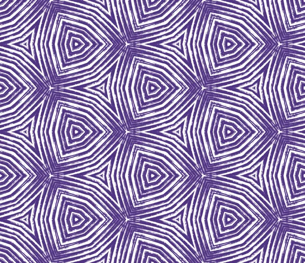 Medaillon Naadloos Patroon Paarse Symmetrische Caleidoscoop Achtergrond Textiel Klaar Prachtige — Stockfoto