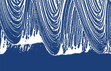 Grunge dokusu. Üzüntü çivit pürüzü. Mükemmel bir geçmiş. Gürültü iğrenç grunge dokusu. Nefes kesici sanatsal yüzey. Vektör illüstrasyonu.