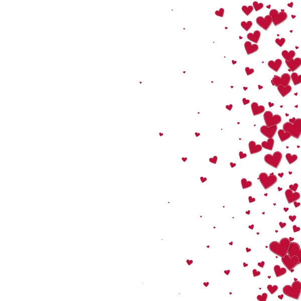 Κόκκινη Καρδιά Αγάπη Κομφετί Ημέρα Του Αγίου Βαλεντίνου Κλίση Παράξενο — Διανυσματικό Αρχείο