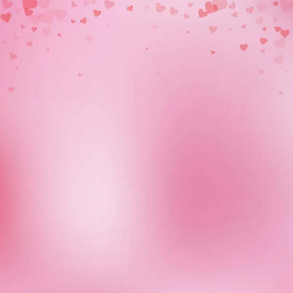 Cœur Rouge Adore Les Confettis Valentine Day Gradient Beau Fond — Image vectorielle