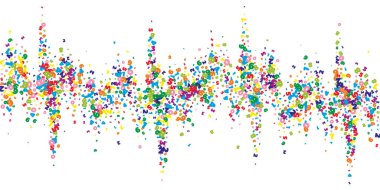 Canlı sayılar düşüyor. Uçan parmaklarla matematik çalışma konsepti. Beyaz arkaplandaki matematik afişi harikaydı. Düşen sayılar vektör illüstrasyonu.