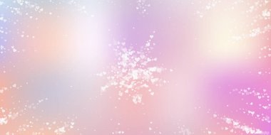 Beyaz kalp konfetileri sever. Sevgililer Günü patlaması harika bir geçmiş. Yumuşak arkaplanda şeffaf kalp konfetileri düşüyor. Hoş vektör illüstrasyonu.