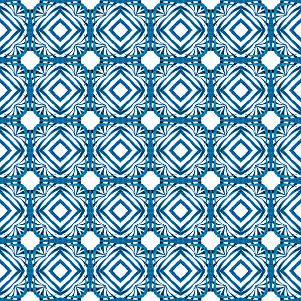 Textile Ready Graceful Print Swimwear Fabric Wallpaper Wrapping Blue Brilliant — Stock fotografie