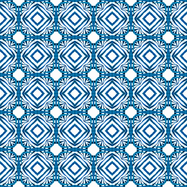 Textile Ready Graceful Print Swimwear Fabric Wallpaper Wrapping Blue Brilliant — ストック写真