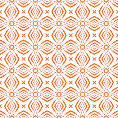 Tekstil hazır eğlenceli baskı, mayo kumaş, duvar kağıdı, ambalaj. Turuncu zarif boho şık yaz tasarımı. Organik fayans. Moda organik yeşil kenar.