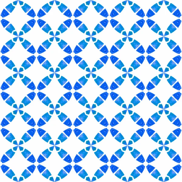 Diseño Rayas Dibujado Mano Azul Asombroso Diseño Boho Chic Verano —  Fotos de Stock