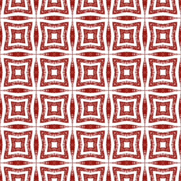 Geometriskt Sömlöst Mönster Vin Röd Symmetrisk Kalejdoskop Bakgrund Textil Redo — Stockfoto