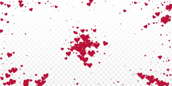 Cuore Rosso Adora Confetti Sfondo Prezioso Dell Esplosione San Valentino — Vettoriale Stock