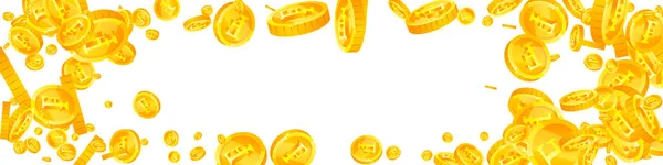 Die Franken Münzen Fallen Blendend Verstreute Chf Münzen Schweizergeld Extra — Stockvektor