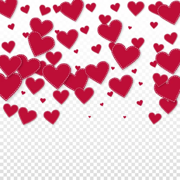 Coração Vermelho Amor Confettis Dia Dos Namorados Gradiente Majestoso Fundo —  Vetores de Stock