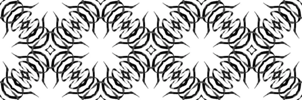 Egzotik Pürüzsüz Desen Siyah Beyaz Canlı Boho Şık Yaz Tasarımı — Stok fotoğraf