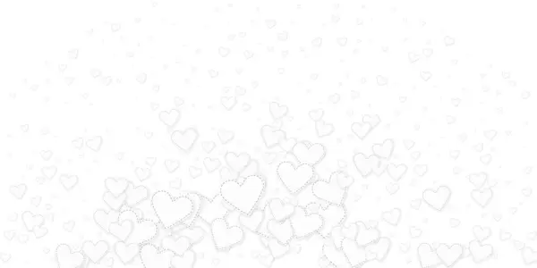 Białe Serce Kocha Confettis Walentynki Eksplozji Tętniące Życiem Tło Spadające — Wektor stockowy