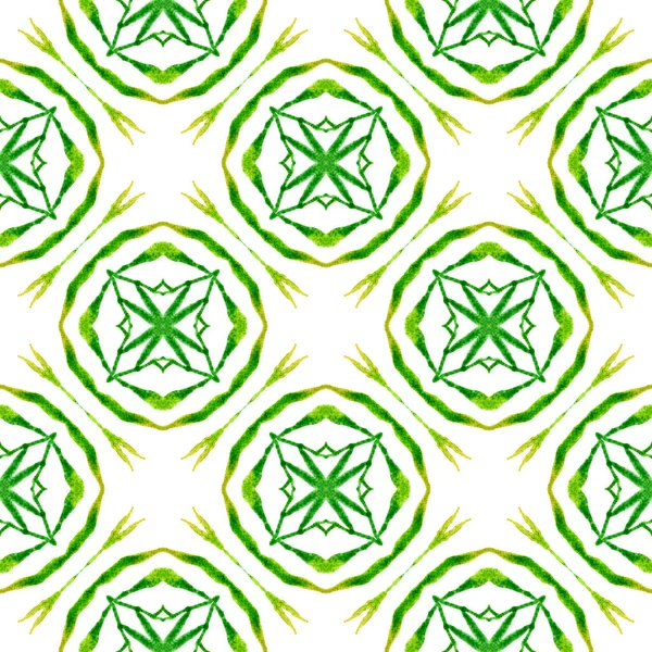 Textilfertiger Phantasiedruck Bademodenstoff Tapeten Verpackung Grünes Boho Chic Sommerdesign Orientalische — Stockfoto