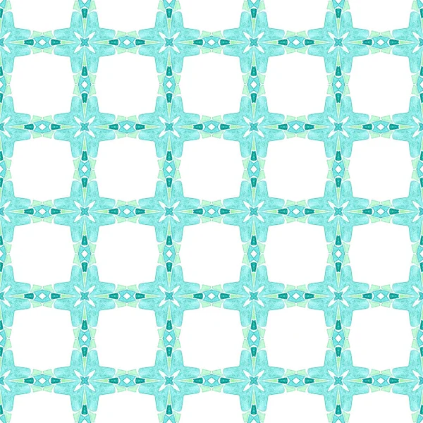 Textile Ready Symmetrical Print Swimwear Fabric Wallpaper Wrapping Green Uncommon — Stock Photo, Image