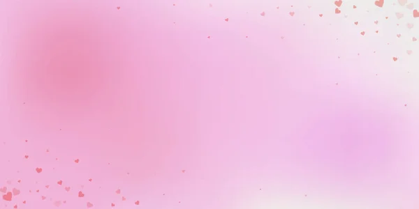 Cuore Rosso Adora Confetti San Valentino Angoli Succosa Sfondo Coriandoli — Vettoriale Stock