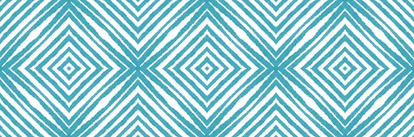 Arabesque hand drawn seamless border. Turquoise symmetrical kaleidoscope background. optimal decorative design element for background. Oriental arabesque hand drawn design.