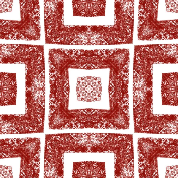 Geometric seamless pattern. Wine red symmetrical kaleidoscope background. Textile ready incredible print, swimwear fabric, wallpaper, wrapping. Hand drawn geometric seamless design.