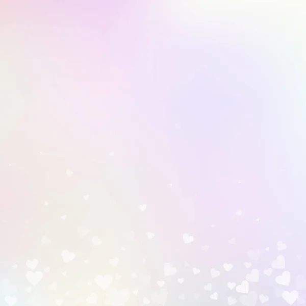 Cœur Blanc Adore Les Confettis Valentine Day Gradient Aller Chercher — Image vectorielle