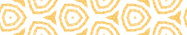Gestructureerde Strepen Naadloze Rand Gele Symmetrische Caleidoscoop Achtergrond Emotioneel Decoratief — Stockfoto