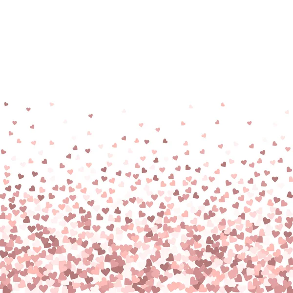 Конфетти Розовым Сердцем День Святого Валентина Экзотический Фон Конфетти Плоскими — стоковый вектор
