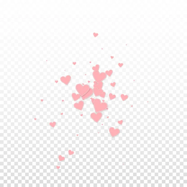 Corazón Rosado Amor Confettis Día San Valentín Explosión Fondo Atractivo — Vector de stock