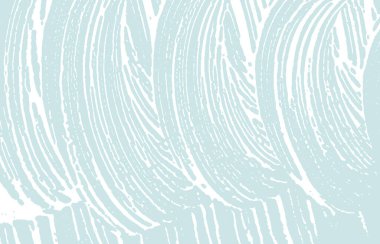 Grunge dokusu. Üzücü mavi iz. Çok klas bir geçmiş. Gürültü iğrenç grunge dokusu. Pozitif sanatsal yüzey. Vektör illüstrasyonu.